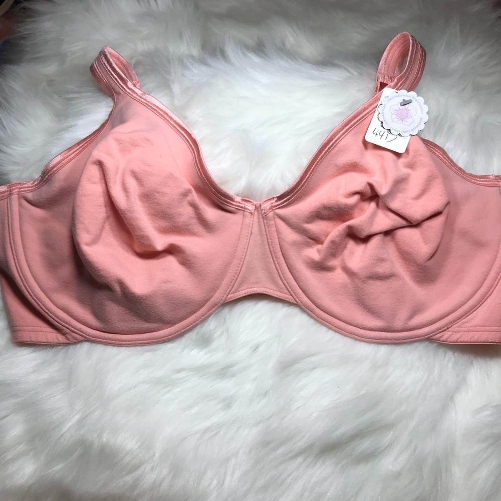 Playtex 44D Orange Shouffle Cotton Comfort Unlined